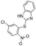 2-(5-CHLORO-2-NITRO-PHENYLSULFANYL)-1H-BENZOIMIDAZOLE 结构式