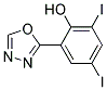 2,4-DIIODO-6-(1,3,4-OXADIAZOL-2-YL)PHENOL 结构式