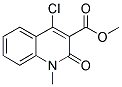 METHYL 4-CHLORO-1-METHYL-2-OXO-1,2-DIHYDROQUINOLINE-3-CARBOXYLATE 结构式