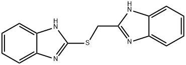 2-[(1H-BENZIMIDAZOL-2-YLMETHYL)THIO]-1H-BENZIMIDAZOLE 结构式