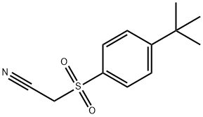 2-((4-(叔丁基)苯基)磺酰基)乙腈 结构式