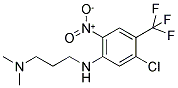 N1-[5-CHLORO-2-NITRO-4-(TRIFLUOROMETHYL)PHENYL]-N3,N3-DIMETHYLPROPANE-1,3-DIAMINE 结构式