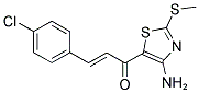 1-[4-AMINO-2-(METHYLTHIO)-1,3-THIAZOL-5-YL]-3-(4-CHLOROPHENYL)PROP-2-EN-1-ONE 结构式