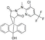 17-[[3-CHLORO-5-(TRIFLUOROMETHYL)-2-PYRIDINYL](METHYL)AMINO]-1-HYDROXY-17-AZAPENTACYCLO[6.6.5.0(2,7).0(9,14).0(15,19)]NONADECA-2,4,6,9(14),10,12-HEXAENE-16,18-DIONE 结构式