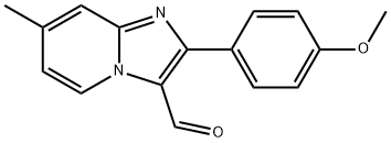 2-(4-甲氧苯基)-7-甲基-3-咪唑并[3,2-A]吡啶甲醛 结构式