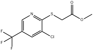 2-((3-氯-5-(三氟甲基)吡啶-2-基)硫代)乙酸甲酯 结构式