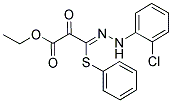 ETHYL 3-[2-(2-CHLOROPHENYL)HYDRAZONO]-2-OXO-3-(PHENYLTHIO)PROPANOATE 结构式