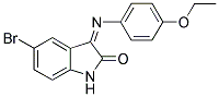 3-(AZA(4-ETHOXYPHENYL)METHYLENE)-5-BROMOINDOLIN-2-ONE 结构式