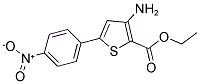 ETHYL 3-AMINO-5-(4-NITROPHENYL)THIOPHENE-2-CARBOXYLATE 结构式