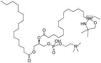 1-PALMITOYL-2-STEAROYL-(16-DOXYL)-SN-GLYCERO-3-PHOSPHOCHOLINE;16:0-16 DOXYL PC 结构式