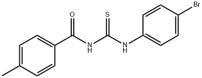 1-(4-BROMOPHENYL)-3-(4-METHYLBENZOYL)THIOUREA 结构式