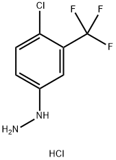 [4-氯-3-(三氟甲基)苯基]肼盐酸盐 结构式