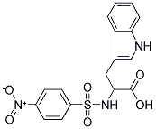 3-(1H-INDOL-3-YL)-2-[[(4-NITROPHENYL)SULFONYL]AMINO]PROPANOIC ACID 结构式