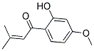 1-(2-Hydroxy-4-methoxyphenyl)-3-methylbut-2-en-1-one 结构式