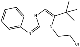 2-TERT-BUTYL-1-(2-CHLOROETHYL)-1H-IMIDAZO[1,2-A]BENZIMIDAZOLE 结构式