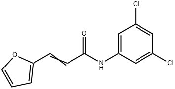 N-(3,5-DICHLOROPHENYL)-3-(2-FURYL)ACRYLAMIDE 结构式