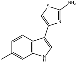 4-(6-METHYL-1H-INDOL-3-YL)-THIAZOL-2-YLAMINE 结构式