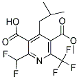 2-(DIFLUOROMETHYL)-4-(2-METHYLPROPYL)-6-(TRIFLUOROMETHYL)-3,5-PYRIDINEDICARBOXYLIC ACID, 5-METHYL ESTER 结构式