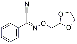 (Z)-1,3-DIOXOLAN-2-YLMETHOXYIMINO(PHENYL)ACETONITRILE 结构式