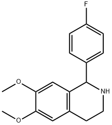 1-(4-FLUORO-PHENYL)-6,7-DIMETHOXY-1,2,3,4-TETRAHYDRO-ISOQUINOLINE 结构式