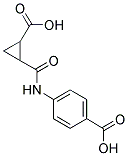 4-((2-Carboxycyclopropyl)carbonylamino)benzoic acid 结构式