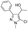 1-(5-CHLORO-1-METHYL-3-PHENYL-1H-PYRAZOL-4-YL)-1-ETHANOL 结构式