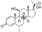 1,4-PREGNADIEN-6-ALPHA-METHYL-11-BETA, 17-DIOL-3,20-DIONE 结构式