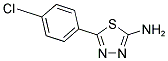 5-(4-CHLORO-PHENYL)-[1,3,4]THIADIAZOL-2-YLAMINE 结构式