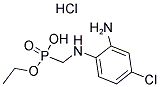 ETHYL HYDROGEN [(2-AMINO-4-CHLOROANILINO)METHYL]PHOSPHONATE HYDROCHLORIDE 结构式