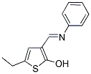 5-ETHYL-3-[(PHENYLIMINO)METHYL]-2-THIOPHENOL 结构式