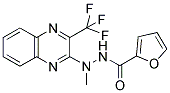 N'-METHYL-N'-[3-(TRIFLUOROMETHYL)-2-QUINOXALINYL]-2-FUROHYDRAZIDE 结构式