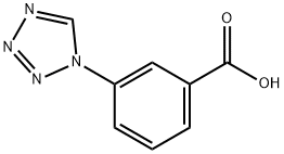 3-(1-四唑基)苯甲酸 结构式