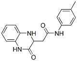 2-(3-OXO-1,2,3,4-TETRAHYDRO-QUINOXALIN-2-YL)-N-P-TOLYL-ACETAMIDE 结构式