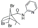 6-BROMO-4-(DIBROMOMETHYL)-5,5-DIMETHYL-N-PYRIDIN-2-YLBICYCLO[2.1.1]HEXANE-1-CARBOXAMIDE 结构式