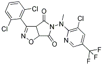 5-[[3-CHLORO-5-(TRIFLUOROMETHYL)-2-PYRIDINYL](METHYL)AMINO]-3-(2,6-DICHLOROPHENYL)-3AH-PYRROLO[3,4-D]ISOXAZOLE-4,6(5H,6AH)-DIONE 结构式