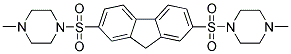 2,7-BIS(4-METHYLPIPERAZIN-1-YLSULFONYL)-9H-FLUORENE 结构式