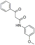 N-(3-METHOXY-PHENYL)-3-OXO-3-PHENYL-PROPIONAMIDE 结构式