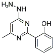 2-(4-Hydrazino-6-methyl-pyrimidin-2-yl)-phenol 结构式