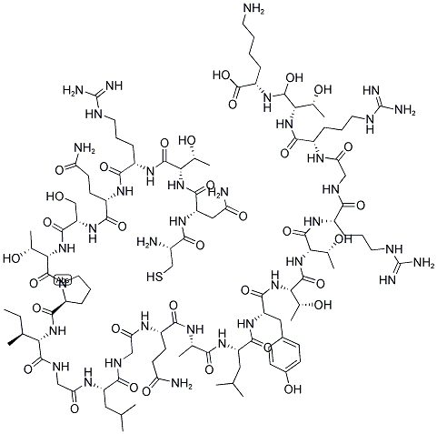 CYS-ASN-THR-ARG-GLN-SER-THR-PRO-ILE-GLY-LEU-GLY-GLN-ALA-LEU-TYR-THR-THR-ARG-GLY-ARG-THR-LYS 结构式