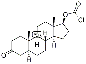 5-ALPHA-ANDROSTAN-17-BETA-OL-3-ONE CHLOROFORMATE 结构式