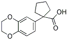 1-(2,3-Dihydro-1,4-benzodioxin-6-yl)cyclopentanecarboxylic acid 结构式