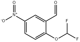 2-(DIFLUOROMETHOXY)-5-NITROBENZALDEHYDE 结构式