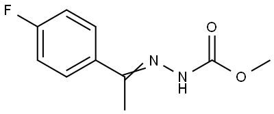 Methyl 2-[1-(4-fluorophenyl)ethylidene]-1-hydrazinecarboxylate 结构式