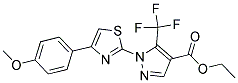 ETHYL 1-[4-(4-METHOXYPHENYL)-1,3-THIAZOL-2-YL]-5-(TRIFLUOROMETHYL)-1H-PYRAZOLE-4-CARBOXYLATE 结构式