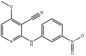 4-METHOXY-2-(3-NITROANILINO)NICOTINONITRILE 结构式
