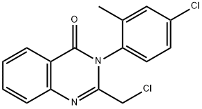 2-(CHLOROMETHYL)-3-(4-CHLORO-2-METHYLPHENYL)-4(3H)-QUINAZOLINONE 结构式