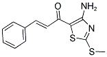 1-[4-AMINO-2-(METHYLTHIO)-1,3-THIAZOL-5-YL]-3-PHENYLPROP-2-EN-1-ONE 结构式