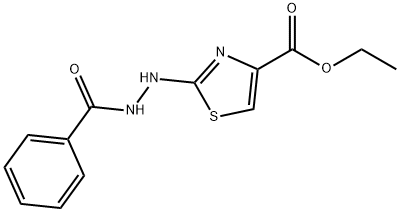 ETHYL 2-(2-BENZOYLHYDRAZINO)-1,3-THIAZOLE-4-CARBOXYLATE 结构式