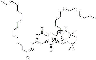1-PALMITOYL-2-STEAROYL-(5-DOXYL)-SN-GLYCERO-3-PHOSPHOCHOLINE;16:0-5 DOXYL PC 结构式