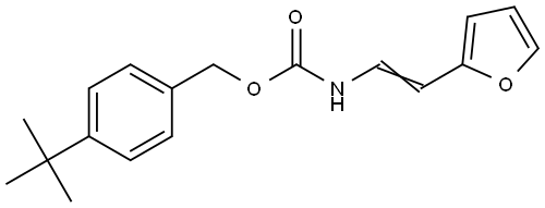 4-(tert-Butyl)benzyl N-[2-(2-furyl)vinyl]carbamate 结构式